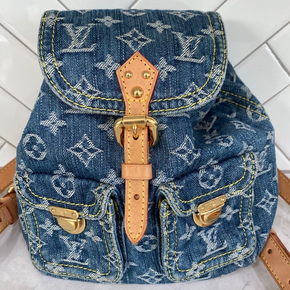 Louis Vuitton Handbags - Monogram Denim/Lthr LV Mini Backpack Sac a Dos PM